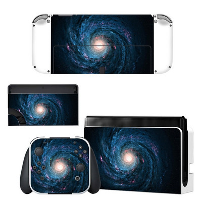 Zaštitna navlaka za cijelo tijelo Naljepnica za kožu kompatibilna s Nintendo Switchom Oled Dekor kontrolera igraće konzole 1 set zvjezdanih šarenih naljepnica