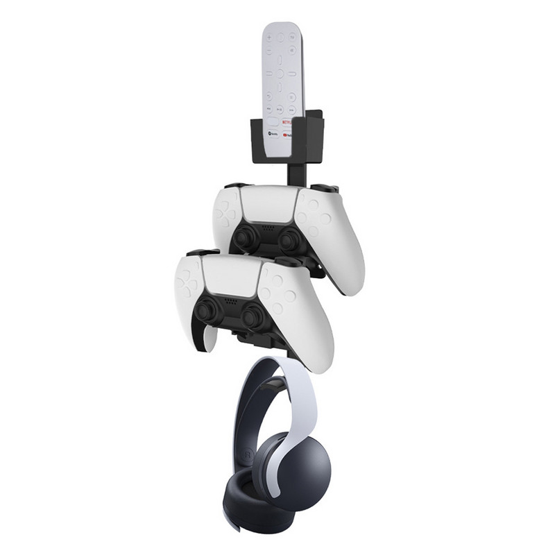 Univerzális játékvezérlő fali tartó játékvezérlő fali akasztó tartó vezérlőpolc PS5 PS4 Xbox Switch fejhallgatóhoz