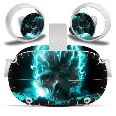 Dizajn lubanje za Oculus Quest 2 VR naljepnica Naljepnice za slušalice virtualne stvarnosti Zaštitna PVC koža za Oculus Quest 2 VR naljepnica na koži