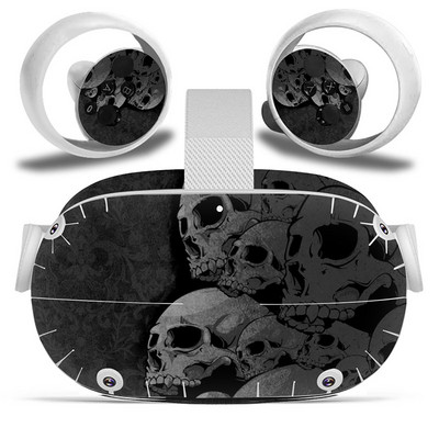 Dizajn lubanje za Oculus Quest 2 VR naljepnica Naljepnice za slušalice virtualne stvarnosti Zaštitna PVC koža za Oculus Quest 2 VR naljepnica na koži