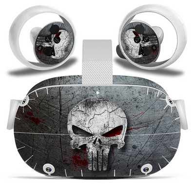 Dizajn lubanje za Oculus Quest 2 VR naljepnica Naljepnice za slušalice virtualne stvarnosti Zaštitna PVC koža za Oculus Quest 2 VR naljepnica na koži