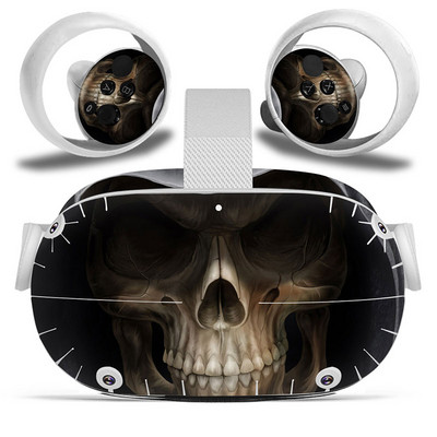 Dizajn lubanje za Oculus Quest 2 VR naljepnica Naljepnice za slušalice virtualne stvarnosti Zaštitna PVC koža za Oculus Quest 2 VR naljepnica na koži