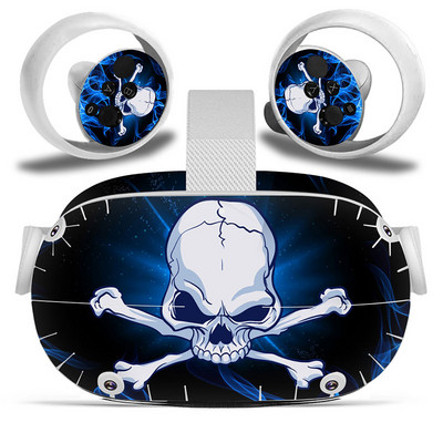Dizajn lubanje za Oculus Quest 2 VR naljepnica Naljepnice za slušalice virtualne stvarnosti Zaštitna PVC koža za Oculus Quest 2 VR naljepnica na koži