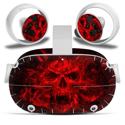 Dizajn lubanje za Oculus Quest 2 VR naljepnica Naljepnice za slušalice virtualne stvarnosti Zaštitna PVC koža za Oculus Quest 2 VR naljepnica na koži
