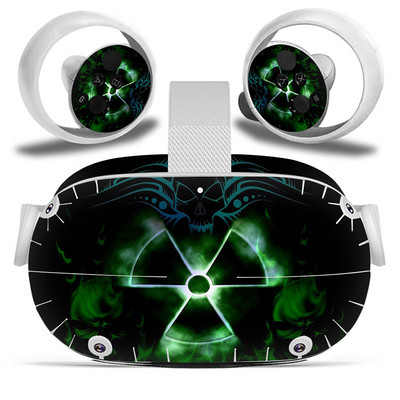 Dizajn lubanje za Oculus Quest 2 VR naljepnica Naljepnice za slušalice virtualne stvarnosti Zaštitna PVC koža za Oculus Quest 2 VR naljepnica na koži