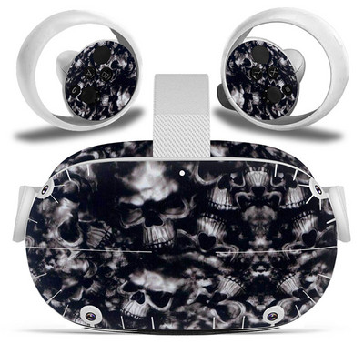 Dizajn lubanje za Oculus Quest 2 VR naljepnica Naljepnice za slušalice virtualne stvarnosti Zaštitna PVC koža za Oculus Quest 2 VR naljepnica na koži