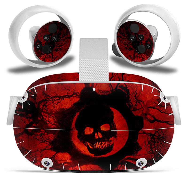 Dizajn lubanje za Oculus Quest 2 VR naljepnica Naljepnice za slušalice virtualne stvarnosti Zaštitna PVC koža za Oculus Quest 2 VR naljepnica na koži
