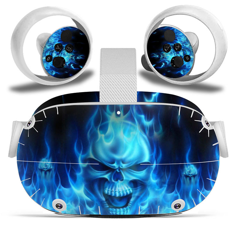 Dizajn lubanje za Oculus Quest 2 VR naljepnica Naljepnice za slušalice virtualne stvarnosti Zaštitna PVC koža za Oculus Quest 2 VR naljepnica na koži