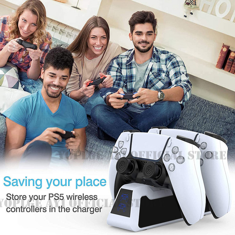 Najnoviji PS5 Fast Charging Dock Station LED Indicator Dual Controller Stalak za punjač USB Type-C za Playstation 5 DualSense Gamepad