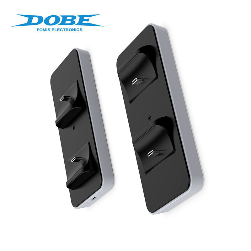 DOBE Bežična stanica za punjenje za PS5 konzolu Gamepad Controller PS5 Gamepad punjač Dual Handle Charger Base Dodatak za igranje