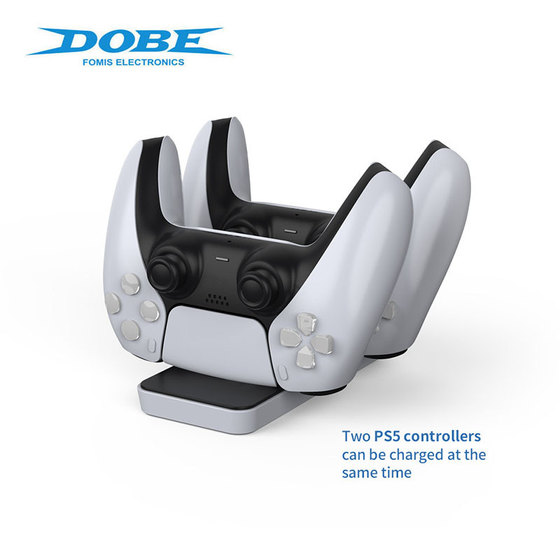 DOBE Bežična stanica za punjenje za PS5 konzolu Gamepad Controller PS5 Gamepad punjač Dual Handle Charger Base Dodatak za igranje