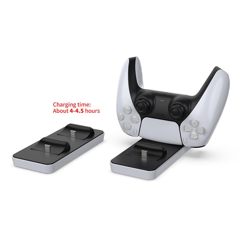 DOBE Bežična stanica za punjenje za PS5 konzolu Gamepad Controller PS5 Gamepad punjač Dual Handle Charger Base Dodatak za igranje