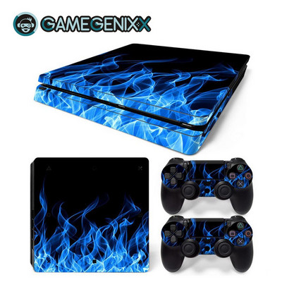 GAMEGENIXX Skin Sticker Geometry Design Zaštitna folija od vinila za PS4 Slim konzolu i 2 kontrolera