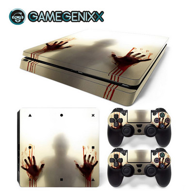 GAMEGENIXX Skin Sticker Geometry Design Zaštitna folija od vinila za PS4 Slim konzolu i 2 kontrolera