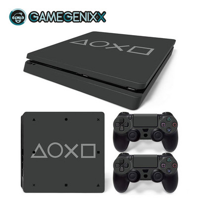 GAMEGENIXX Skin Sticker Geometry Design Zaštitna folija od vinila za PS4 Slim konzolu i 2 kontrolera