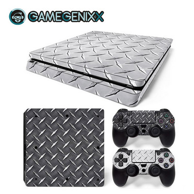 GAMEGENIXX Skin Sticker Geometry Design Zaštitna folija od vinila za PS4 Slim konzolu i 2 kontrolera
