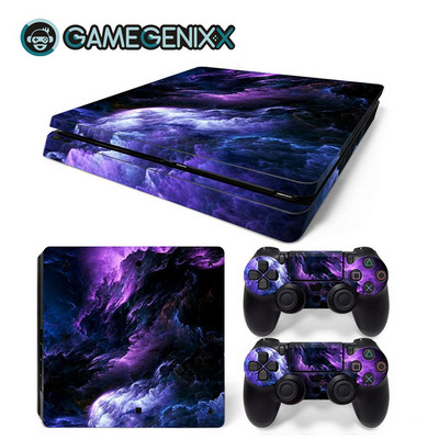 GAMEGENIXX Skin Sticker Geometry Design Zaštitna folija od vinila za PS4 Slim konzolu i 2 kontrolera