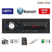 Player muzică FM digital Radio auto Multimedia Bluetooth AUX-IN MP3 Player Încărcare FM 2 USB TF Audio stereo auto Vânzare cu ridicata