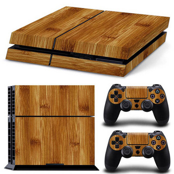 ЗА ps4 decal New Arrival wood designs PS4 Skin Sticker For PS4 Console Controller PS4 Stickers Decal