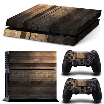 ΓΙΑ χαλκομανία ps4 Νέα Ξύλινα σχέδια Arrival PS4 Skin Sticker for PS4 Console Controller PS4 Stickers Decal