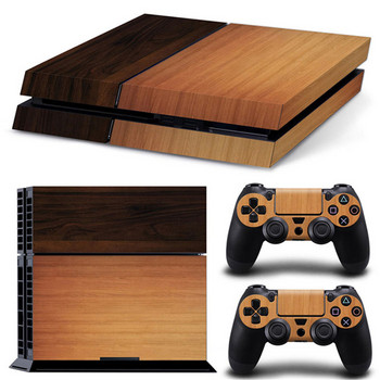 ЗА ps4 decal New Arrival wood designs PS4 Skin Sticker For PS4 Console Controller PS4 Stickers Decal