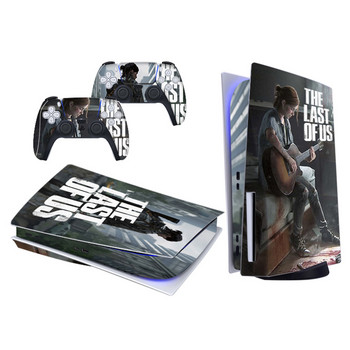 Κάλυμμα αυτοκόλλητου δέρματος PS5 Disk Edition νεότερης σχεδίασης για κονσόλα δίσκου Sony PlayStation 5 και 2 χειριστήρια Skin Sticker Vinyl
