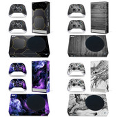 GAMEGENIXX Xbox Series S nahakleebis Imelise disainiga eemaldatav kate PVC vinüül Xbox Series S konsooli ja 2 kontrolleri jaoks