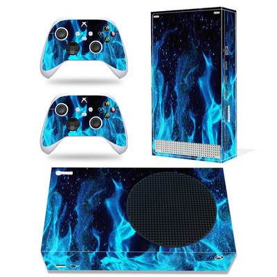 GAMEGENIXX Xbox Series S nahakleebis Imelise disainiga eemaldatav kate PVC vinüül Xbox Series S konsooli ja 2 kontrolleri jaoks
