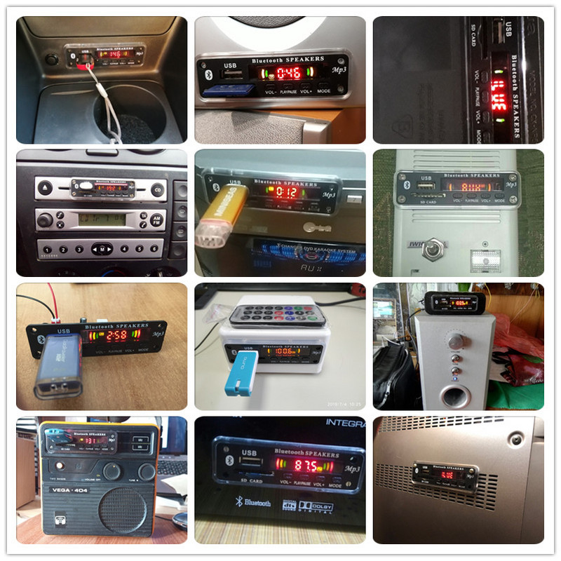 Auto audio USB TF FM radio modul bežični Bluetooth 5V 12V MP3 WMA dekoder ploča MP3 player s daljinskim upravljačem za auto