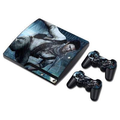 Vinilinė lipduko apsauga, skirta PS3 Slim ir 2 valdiklių apvyniojimui