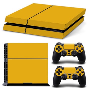 бял цвят, нов дизайн на контролера, винилов стикер за кожата за ps4 Decal Skin Cover за конзола PS4 + 2 бр. Защитни кожи на контролера