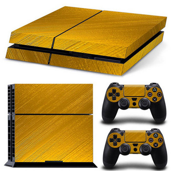 бял цвят, нов дизайн на контролера, винилов стикер за кожата за ps4 Decal Skin Cover за конзола PS4 + 2 бр. Защитни кожи на контролера