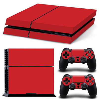 fehér színű új dizájn vezérlő vinyl bőr matrica ps4-hez matrica Skin Cover PS4 konzolhoz + 2db Controller Protection Skins