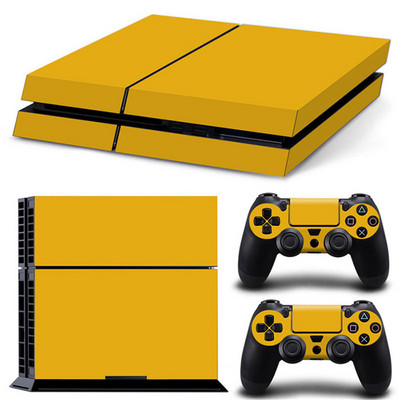 fehér színű új dizájn vezérlő vinyl bőr matrica ps4-hez matrica Skin Cover PS4 konzolhoz + 2db Controller Protection Skins
