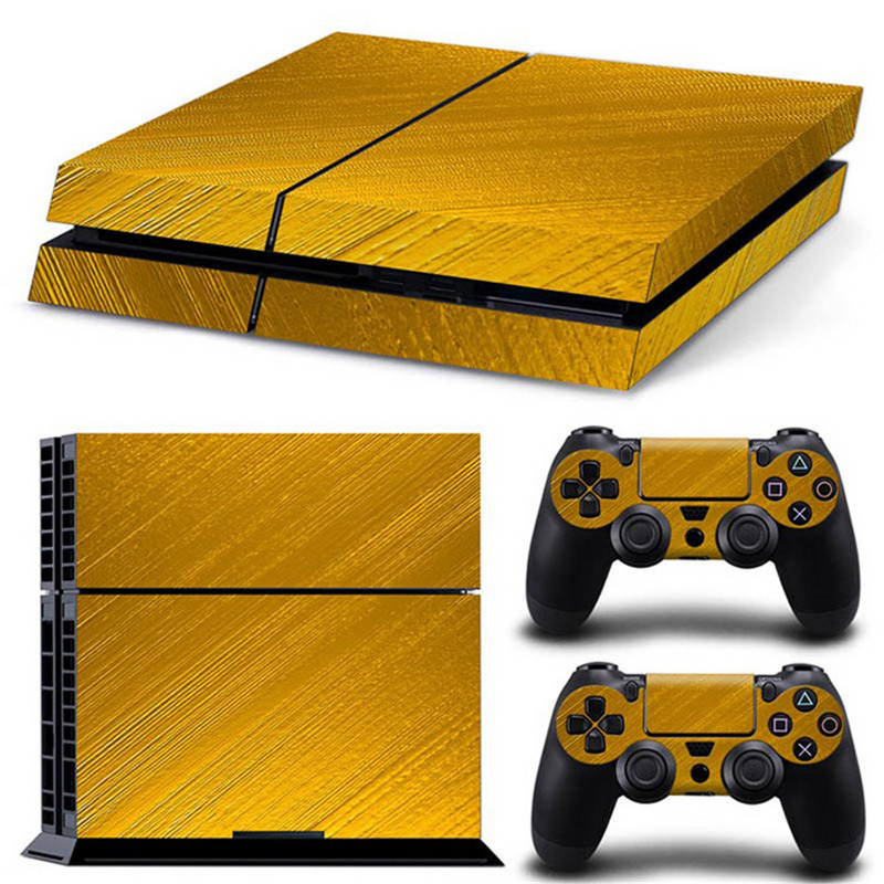 fehér színű új dizájn vezérlő vinyl bőr matrica ps4-hez matrica Skin Cover PS4 konzolhoz + 2db Controller Protection Skins