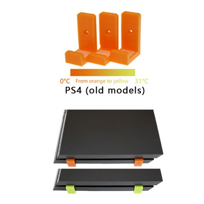 3 kom/set za PS4 Slim Pro Nosač 3D ispis Zidni kontroler Držač Konzola Stalak Host Rack Dodaci za montažu za pohranu igara