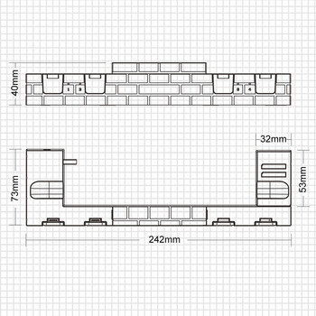 Βάση βάσης φόρτισης 4 θυρών για Nintendo Switch/NS Gaming Controller Charger Dock Dock Αξεσουάρ παιχνιδιών με 8 θέσεις παιχνιδιού