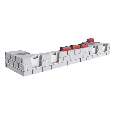 4 portos töltőállvány bölcső Nintendo Switch/NS játékvezérlőhöz, töltő dokkoló játéktartozékok 8 játéknyílással