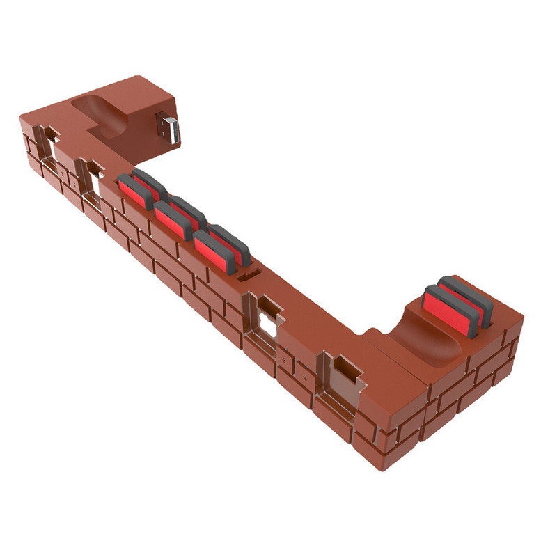 4 portos töltőállvány bölcső Nintendo Switch/NS játékvezérlőhöz, töltő dokkoló játéktartozékok 8 játéknyílással