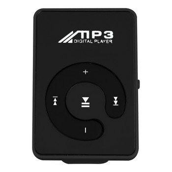 HFES Mini Mirror Clip USB Digital Mp3 Music Player Support 8GB SD TF Card лилаво/черно/синьо/зелено/розово/бяло