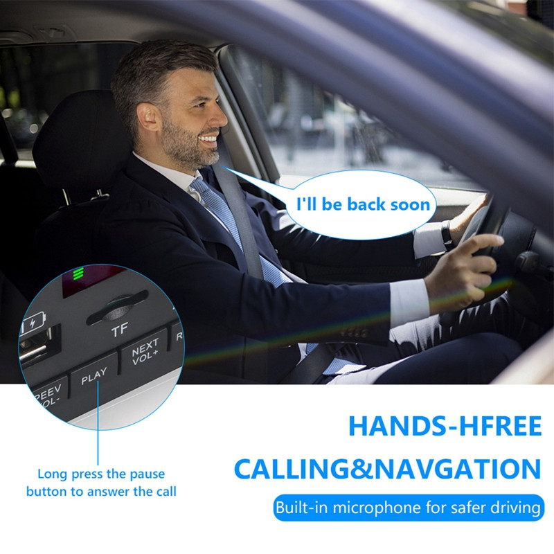 HOT-12V Bluetooth 5.0 MP3 grotuvo dekoderio plokštė 2X40W automobilio stiprintuvas FM radijo modulio palaikymas TF USB AUX laisvų rankų įrangos skambučių įrašas