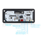 12V su Bluetooth suderinamas 5.0 dekoderio modulis su nuotolinio valdymo pulteliu MP3 grotuvas Dekoderio plokštė 80W stiprintuvo palaikymas Įrašymas/skambinimas