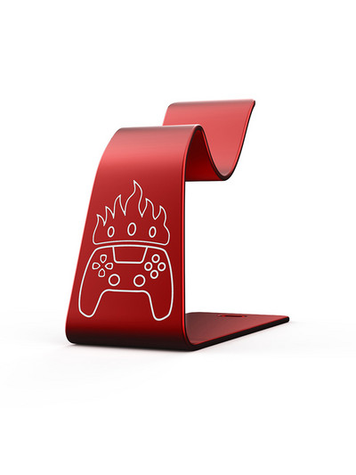 Aluminijski metalni držač kontrolera za igre Univerzalni stalak za zaslon gamepada za PS5 za DualSense kontroler s gumenim jastučićima