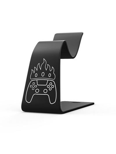 Aluminijski metalni držač kontrolera za igre Univerzalni stalak za zaslon gamepada za PS5 za DualSense kontroler s gumenim jastučićima