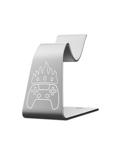 Aluminijski metalni držač kontrolera za igre Univerzalni stalak za zaslon gamepada za PS5 za DualSense kontroler s gumenim jastučićima