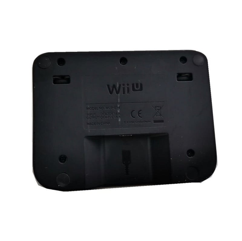 Eredeti használt töltőállvány Wii U Pad Controller Töltőállványhoz Dokkoló állomáshoz Karcolások WUP-014 Fekete