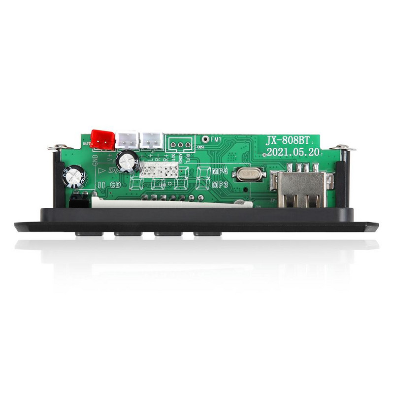 12v pojačalo 2x3w Bluetooth-kompatibilna Mp3 dekoderska ploča Zaslon u boji Snimanje poziva Jx-808bt s daljinskim upravljačem BEZ baterije