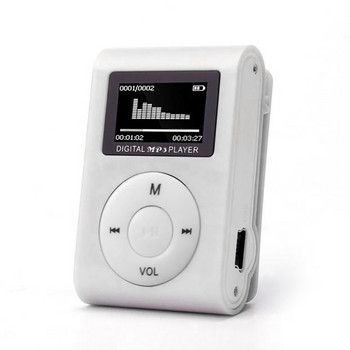 Мини MP3 плейър USB клип Музикални плейъри Поддръжка на LCD екран 32GB Micro SD TF карта Спортен музикален плейър Моден Walkman