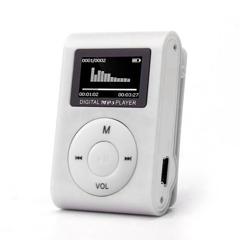 Mini MP3 player USB Clip Music Players Ecran LCD Suport 32GB Micro SD TF Card Sports Music Player Fashion Walkman