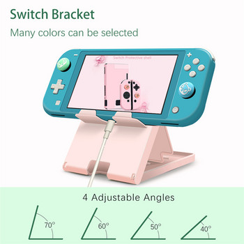 Преносим настолен държач за стойка за Nintendo Switch Oled Lite, игрова конзола, регулируема основа за стойка, поддържаща скоба, аксесоари